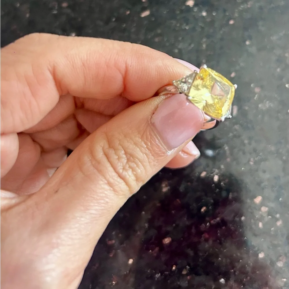 Sterling silver cocktail ring -size 7 new - Picture 3 of 6